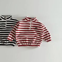 Introducing our Half-Zip Striped Sweatshirt, the perfect blend of style and comfort for your little ones. Crafted from soft and breathable cotton, this casual sweatshirt is designed to keep them cozy throughout spring and autumn. With its trendy letter pattern and unisex design, it's a versatile addition to any little fashionista's wardrobe. The half-zip feature adds a touch of convenience, making dressing up a breeze. Available for ages 1-6 years, this sweatshirt fits true to size. Upgrade your child's style game with this must-have piece! 🌟👶👕 #FashionForLittleOnes #TrendyKids #SweatshirtSeason Specifications: Material: Cotton Style: Casual Neck/Head Pullcord: None Item Type: Sweatshirts Age Range: 1-6 years Department Name: Baby Collar: O-Neck Season: Spring & Autumn Sleeve Style: Reg Striped Sweatshirt, Sweatshirt Fits, Autumn Sleeve, Girl Vintage, Striped Sweatshirts, Half Zip Sweatshirt, Loose Pullover, Trendy Kids, Cotton Pullover