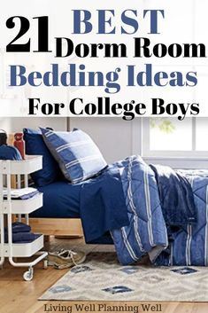 the best dorm room bedding ideas for college boys