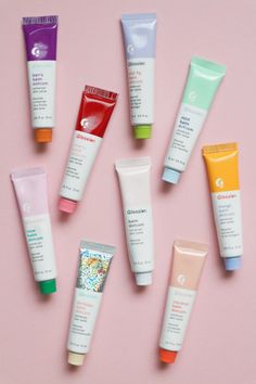 Glossier Balm, Glossier Lip, Glossier Balm Dotcom, Lip Balm Brands, Glossier Lip Balm, Bathroom Drawers, Baking Soda Shampoo, Balm Dotcom, Pretty Skin Care