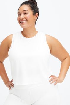 Dry-Flex Muscle Tank Fabletics white female Activewear >> Womens >> Tops >> Tanks plus Training Moisture-Wicking Our oversized, moisture-wicking tank Fabletics FIT App Trained Approved Female Activewear, Fit App, Muscle Tank, Muscle Tanks, Recycled Fabric, Moisture Wicking Fabric, Active Wear For Women, Fabric Care, White Undershirt