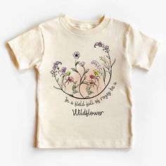 Buy Be A Wildflower Kids Shirt at the best price with offers from Beepumpkin™. We offer Baby & Kids personalized clothing, accessories, and others for any occasion. Cute Spring Tops In Organic Cotton, Personalized Cotton T-shirt For Fall, Personalized Short Sleeve T-shirt For Spring, Spring Family Matching Personalized T-shirt, Spring Family Matching Crew Neck Shirt, Cute Organic Cotton T-shirt For Spring, Family Matching Crew Neck Shirt For Spring, Family Matching Cotton Tops For Spring, Customizable Cute Spring Tops