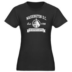 Washington DC Women's Fitted T-Shirt (dark) Washing Dc