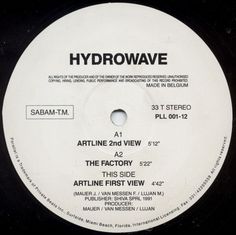 the label for hydrowave's album