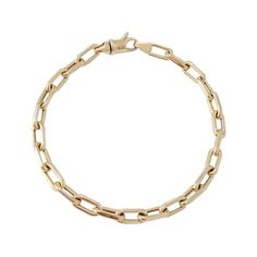 Thick Oval Link 14K Solid Gold Italian Chain Link Bracelet (Modern Minimalist Layering Bracelet, Gre Timeless Gold Bracelet With Oval Link Box Chain, Everyday Oval Gold Chain Bracelet, Modern Gold Bracelet With Oval Cable Chain, Formal Gold Bracelet With Oval Link And Box Chain, Timeless Oval Link Gold Bracelet With Polished Finish, 14k Gold Cable Chain Bracelet With Rectangular Links, Formal Gold Bracelet With Box Chain, Yellow Gold Paperclip Bracelet With Oval Link Box Chain, 14k Gold Bracelet With Polished Finish And Rectangular Links