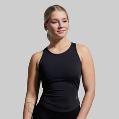 Just like workouts, not all tanks are built the same. When the burn starts setting in, you need workout apparel that’s built to keep you pushing ‘til the end. Made from a stretchy, moisture-wicking fabric with a flattering fit for athletic builds, the Pina is the kind of tank you can rely on to get you through the toughest days at the gym. Black Tank Top Women, Athletic Build, Sweaty Workouts, Tough Day, Black Tank Top, At The Gym, Back Design, Black Tank, Moisture Wicking Fabric