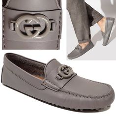 Designer: Gucci Size: Marked Size 8.5g, Converts To Us Size 9 (Conversion Per Gucci Website) Condition: Authentic And Brand New Style Name / Number: 692379 1xh00 1275 Material: Leather, Rubber Unique Features: Interlocking G Leather Loafers From Gucci Feature Grey Calf Leather, Signature Interlocking G Logo Accent On The Front, Round Toe, Branded Insole And Ridged Rubber Sole Color: Gray, Please Note That Color Appearance May Vary Depending On Your Monitor Settings Measurements: Please Ask For M Modern Gucci Loafers In Calf Leather, Designer Calf Leather Flat Loafers, Designer Flat Calf Leather Loafers, Mens Loafers, G Logo, Gray Leather, Unique Features, Gucci Shoes, Gucci Men