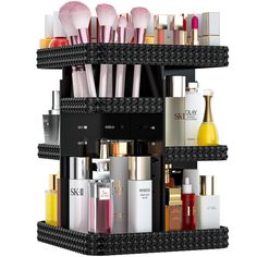 PRICES MAY VARY. ✨LARGE CAPACITY✨ Say goodbye to clutter and let BOCONY large makeup organizer take over! No need to worry about bottles and cans not fitting in, the makeup storage has 6 adjustable layers to choose from to match the right height, the top panel is thoughtfully designed as makeup brush organizer and lipstick organizer. Truly multi-purpose, effectively organise your dresser countertop. ✨360 ROTATION✨ No more fumbling around in drawers and makeup bags, gently rotate the countertop o Skin Care Organizer, Dresser Countertop, Makeup Organizer Countertop, Skincare Organizer, Rotating Makeup Organizer, Bathroom Countertop Organizer, Perfume Organizer, Makeup Stand, Summer Room