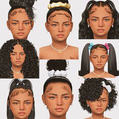 Sims 4 Roleplay Ideas, Sims 4 Names, Sonyasims Hair, Natural Hair Sims 4 Cc, Sims 4 Children Cc Hair, Sims Hairstyles, Sims4 Cc Childs Hair, Sims 4 Cc Finds Accessories, Sims 4 Crocs Cc