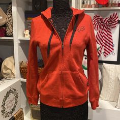 Brand New Never Used Beautiful Burnt Orange Color With Black Details Womens Moto Cross S Fox Zip Up Sweat Shirt Hoodie Moto Cross, Burnt Orange Color, Zip Up Hoodie, Black Jacket, Motocross, Burnt Orange, Hoodie Sweatshirt, Orange Black, Orange Color