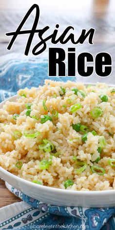 Simple Asian Rice Rice Side Dish Recipes For Salmon, Asian White Rice, Simple Asian Rice, Rice Recipe Ideas, Sides Dinner, White Rice Recipe, Rice Recipes Side, Asian Steak, Jasmine Rice Recipes