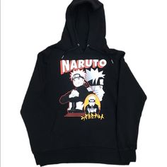 Brand New Without Tags Hooded Fleece Sweatshirt With Character Print, Fleece Hooded Sweatshirt With Character Print, Casual Hooded Top With Character Print, Pop Culture Long Sleeve Outerwear For Streetwear, Casual Hooded Top With Anime Print, Casual Anime Print Hooded Top, Pop Culture Hooded Sweatshirt With Character Print, Hooded Character Print Top For Streetwear, Hooded Top With Character Print For Streetwear