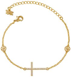 Everyday Gold Cross Bracelets, Gold Cross Bracelets For Everyday, Gold Cross Bracelet For Everyday Wear, Elegant Adjustable Cross Bracelet, Wrist Stack, Wrist Stacks, Spiritual Beliefs, Dainty Bracelets, Cross Bracelet