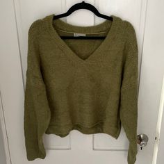 Knit V-Neck Soft Sweater From Urban Outfitters. Never Worn Before! Been In Storage Box Since Christmas Last Year. Green Soft Knit V-neck Top, Green V-neck Soft Knit Top, Urban Outfitters V-neck Fall Sweater, Urban Outfitters V-neck Winter Sweater, Urban Outfitters V-neck Sweater, Soft Sweater, Softest Sweater, Green Sweater, Storage Box