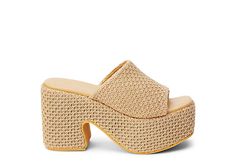 Beach by Matisse Como Women s Sandal Light, chunky style, perfect for the beach - Beach by Matisse Como women s Sandal. Featuring a vegan jute upper with a one-band, espadrille design, this Sandal has an open square toe for a breezy, but stylish look. The footbed cushions while the wrapped demi wedge heel adds plenty of lift. Jute upper Slip-On Square toe Padded footbed4 1/4 platform demi wedge heel Shoe Aesthetic, Vegan Sandals, Athletic Sandals, Platform Flip Flops, Casual High Heels, High Heel Mules, Platform Block Heels, Heel Mules, Band Design