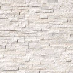 a white brick wall with the words arctic white on it