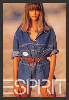 Esprit Jean Dress Photography: Toscani 1990s Print Advertisement (2 Pages) 1990 | eBay 90s Supermodel Aesthetic, 90s Teen Fashion, Supermodel Aesthetic, Advertising Clothing, Fashion 1990s, Dress Photography