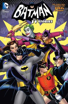 the cover to batman tv series, featuring many different characters and their name on it