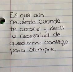 a piece of paper with writing on it that has been written in spanish and english