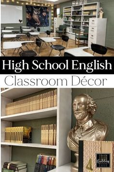 the high school english classroom decor