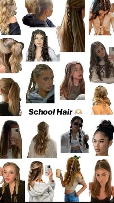 Hair Styles For Girls, Cute Sporty Hairstyles, School Hair, Types Of Hair, Hairstyles For Layered Hair