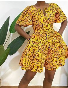 African Print Playsuit - Etsy Flare Gown Styles, Short Jumpsuits For Women, African Jumpsuit, African Print Jumpsuit, Playsuits Outfit, Outing Outfit, Looks Jeans, African Designs, Style Africain