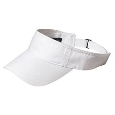 Look stylish with Port Authority 3-panel visor while keeping your head protected during those long periods on and off the water. The self-fabric sweatband folds down for easy decoration access. Embroider a custom logo or personalized artwork to create your own unique look! Front panel measures 2.2'h x 6.1'w 100% cotton twill Hidden self-fabric adjustable hook and look closure with metal buckle Available in Navy, White, or Black (if you're looking for other colors, contact us for availability) Cu Adjustable Baseball Cap With Sweatband, Classic Adjustable Visor Baseball Cap, Adjustable Outdoor Visor With Sweatband, Adjustable Hats With Cotton Sweatband For Sports, Breathable White Visor For Sports, Adjustable Functional Golf Visor, White Visor With Curved Brim For Outdoor, White Outdoor Visor With Curved Brim, Adjustable Visor Baseball Cap For Golf