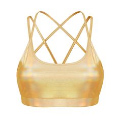 PRICES MAY VARY. Women Shiny Metallic Fabric Strappy Back Open Back Removable Pads Workout Bra Vest Tops Made of high quality material, soft, durable and comfortable to wear Features with removable pads, strappy back, open back, shiny metallic fabric Great to pair with high waist pants, leggings or shorts to start workout energetically Perfect for gym, modern dance, workout, fitness, jogging, HIIT, aerobic exercises, etc Set Include: 1Pcs Women Sport Vest
 Condition: New without tag
 Material: S Gold Photoshoot, Gym Modern, Aerobic Exercises, Workout Bra, Bra For Women, Vest Tops, Bra Size Charts, Golds Gym, Sports Vest