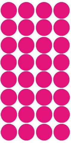 pink polka dots are arranged in the shape of circles on a white background, as well as