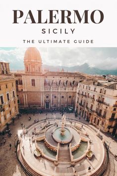 the ultimate guide to barcelona, spain with text overlay that reads'the ultimate guide to