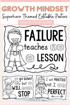 Growth Mindset Quotes Posters For Kids 21 Free Posters For Activities Growth Mindset Quotes For Kids, Superhero Classroom Theme, Free Posters, Growth Mindset Posters, Growth Mindset Quotes, Fixed Mindset, Class Decor, Primary Teachers, School Class