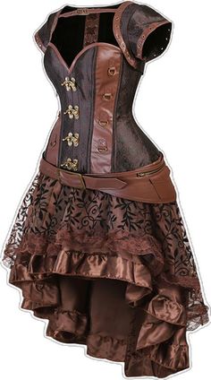 Steampunk Corset Dress For Halloween Party, Steampunk Corset For Halloween Party, Steampunk Halloween Party Corset, Steampunk Fitted Costume For Cosplay Events, Fitted Steampunk Costumes For Party, Fitted Steampunk Party Costume, Steampunk Corset Dress For Halloween, Steampunk Corset Dress For Halloween Costume Party, Steampunk Overbust Dress For Costume Party