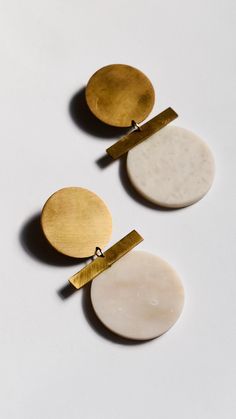 Luxury Handmade Brass Jewelry, Contemporary Handmade Brass Jewelry, Luxury Contemporary Brass Jewelry, Contemporary Handmade Brass Earrings, Brass Jewelry Handmade, Artistic Gold Brass Earrings, Ceramics Jewelry, Rain Earrings, M Jewelry