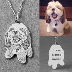 two different pictures one has a dog and the other has a handprinted hamsa