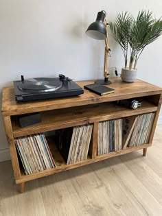 Record Room, Turntable Stand, Mother Dearest, Record Player Stand, Small Shelf, Dekorasi Kamar Tidur, Wooden Boards, Vinyl Record Storage, Room Deco