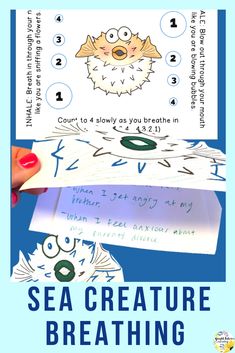 an image of sea creature breathing instructions for children to learn how to use them in the classroom