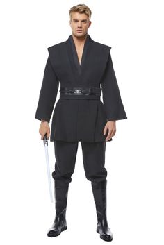 PRICES MAY VARY. Material: Leather. Brand new and high quality Rodwake Tunic Cosplay Outfit Costume Tunic Hooded 3 Color Version Halloween Robe Cloak Content: Inner Tunic + Belt + Leather Belt + Pant + Robe. ***NO boots & lightsaber*** Occasion: Perfect choice for Halloween, Daily wear, Masquerade, Knight Cosplay Costume, Dress Up Parties, Festivals Cosplay Event, Knight Costume, etc. And it will help to add a lot of fun to your party and other theme activities! Note: Please check the size infor Jedi Tunic, Kylo Ren Cosplay, Cloak Clothing, Halloween Cloak, Star Wars Obi Wan, Knight Costume, Cosplay Boy, Obi Wan Kenobi, Boy Costumes