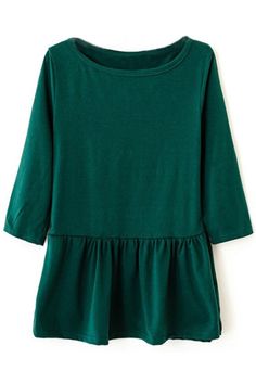 Sleeve Ruffles, Ruffle T Shirt, Green Tshirt, Up Girl, Look Chic, Playing Dress Up, Look Fashion, Autumn Winter Fashion