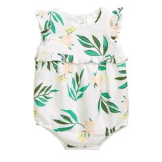 Nordstrom Baby Tropical Bubble Romper A Breezy, Leafy Print Patterns A Comfy Cotton Bubble Romper Trimmed With Frilly Ruffles At The Sleeves And Around The Chest. Back Snap Closure; Snaps Between Legs. Ruffle Detail. 100% Cotton. Machine Wash, Dry Flat Size 6m. Nwt. Still In Bag. Perfect Little Gift! Same Or Next Day Shipping Bundle To Save! Woman Costumes, Rompers For Kids, Bubble Dress, Cotton Romper, Striped Rompers, Bubble Romper, Girls Rompers, Baby Romper, Kids Bottoms