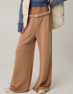 THE RUNDOWN: Over-the-top comfy AND ready to move. Cape Scarf, Boot Cut Leggings, Offline By Aerie, Bra Dress, Sports Skirts, Comfy Sweatshirt, Wide Leg Pant, Pajama Bottoms, Softest Sweater