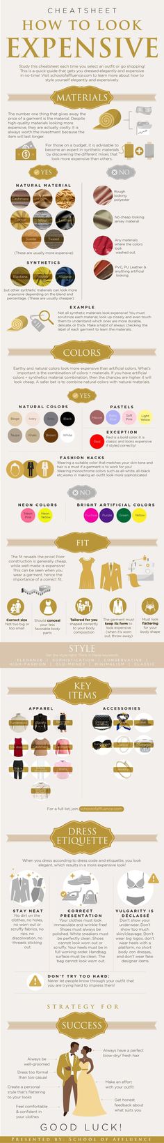 School Of Affluence, Anna Bey, Look Working Girl, How To Look Expensive, Etiquette And Manners, Look Expensive, Fashion Vocabulary, Fashion Hacks Clothes, Cheat Sheet