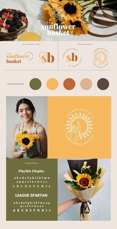 the sunflower basket website design