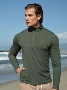 This is Aha moment!
 This is Aha moment!
We created this men's top using four-way stretch, breathable fabric to provide maximum comfort and flexibility during activity. The mock collar and half-zip closure envelop the neck for extra warmth, while the moisture-wicking material keeps the wearer cool and dry. Functional details like the zippered side pocket and reflective logo were added for utility and style. Flat-lock seams prevent skin irritation during repetitive motions, making this the ideal Versatile Moisture-wicking Half-zip Activewear, Functional Half-zip Go-dry Activewear, Functional Moisture-wicking Half-zip Activewear, Functional Go-dry Half-zip Activewear, Functional Breathable Half-zip Activewear, Athleisure Half-zip Activewear For Outdoor, Half-zip Sportswear Top For Outdoor, Solid Color Half-zip Moisture-wicking Activewear, Solid Color Moisture-wicking Half-zip Activewear