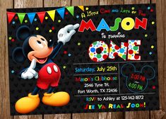 a mickey mouse birthday party with polka dots