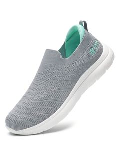 [Breathable Mesh]: STQ women slip on walking shoes feature a highly elastic and skin-friendly knitted mesh upper for bringing ultimate comfort to the feet. Breathable and comfortable mesh keep your feet fresh all day
[ Easy on/off ]: Slip-on design of these womens sneakers with a pull tab on the heel, allows you to put on and take off in three seconds. Padded heel protects the heel from chafing and prevents heel slippage
[ Arch Support Insole ]: The arch support insole of these slip on sneakers Breathable Slip-on Walking Shoes For Light Exercise, Comfortable Lightweight Gray Walking Shoes, Gray Lightweight Comfortable Walking Shoes, Comfortable Gray Running Shoes For Light Exercise, Comfortable Gray Slip-on Sneakers For Light Sports, Comfortable Breathable Gray Slip-on Sneakers, Comfortable Gray Slip-resistant Running Shoes, Gray Breathable Walking Shoes For Light Exercise, Breathable Gray Walking Shoes For Light Exercise