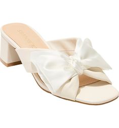 Jack Rogers Debra Block Heel Slide Sandal (Women) | Nordstrom Beach Wedding Shoes For Bride, Wedding Shoes For Bride, Shoes For Bride, Beach Wedding Shoes, Elegant Shoes, Chunky Block Heels, Jack Rogers, Slide On, Sandal Women