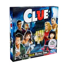 clue the classic mystery game is shown in front of a white background with an image of people