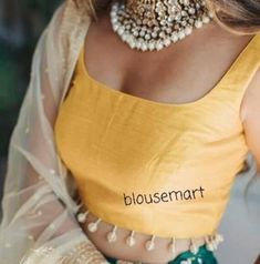 "1. Fabric - Silk. 2. Customize in all color. 3. Size in inches - 28\", 30\", 32\", 34\", 36\", 38\", 40\", 42\", 44\", 46\", 48\", 50\" inches." Fitted Yellow Sleeveless Blouse, Unstitched Yellow Long Sleeve Blouse, Traditional Yellow Sleeveless Top, Yellow Sleeveless Blouse For Wedding, Yellow Sleeveless Top For Festivals, Yellow Summer Wedding Blouse, Cutsleeves Blouse, Blouse Sari, Blouse Crop Top