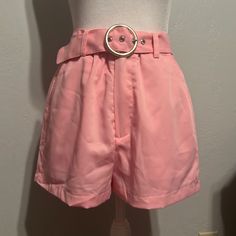 Light Pink Belted Sugar Thrills Shorts From Dolls Kill. Very Airy Material. Metal Hardware. Two Pockets. Pink Shorts With Belt Loops, Pink Pants With Built-in Shorts For Spring, Pink Short Bottoms With Belt Loops, Pink Shorts With Short Inseam For Day Out, Spring Pink Bottoms With Belt Loops, Trendy Short Pink Pants, Trendy Pink Short Length Pants, Trendy Short Length Pink Pants, Trendy Short-length Pink Pants