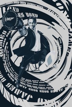 Aesthetic Vintage Posters, 007 Aesthetic, 007 Poster, James Bond Characters, Daniel Craig Bond, Craig Bond, Series Posters