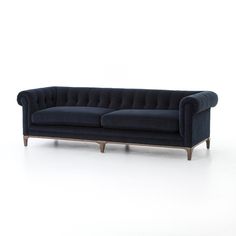 Griffon Sofa - Plush Navy Tufted Chesterfield Sofa, Navy Sofa, Tufted Sofa, Up House, Chesterfield Sofa, Velvet Sofa, Barndominium, Sofa Furniture, Furniture Store